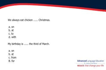 General English – Prepositions